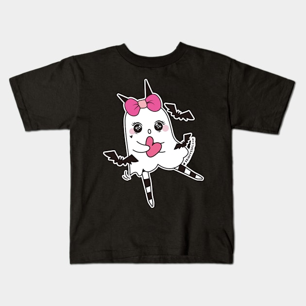 kawaii cute ghosts cute spooky , cute halloween Kids T-Shirt by princessmi-com